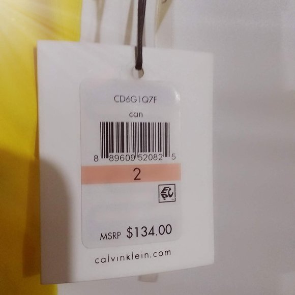 Calvin Klein Lace Up V-Neck Tank Dress Size 2 NWT - Picture 5 of 8